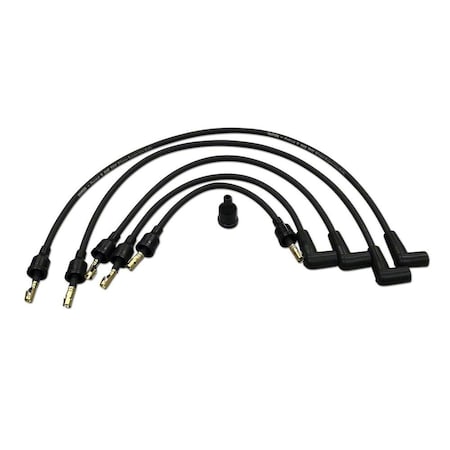 Aftermarket FDS4320 Spark Plug Wiring Set with 90 degree boots, 4cyl Fits Ford FDS4320-STR